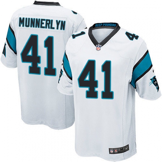 Men's Nike Carolina Panthers #41 Captain Munnerlyn Game White NFL Jersey - Ujersey