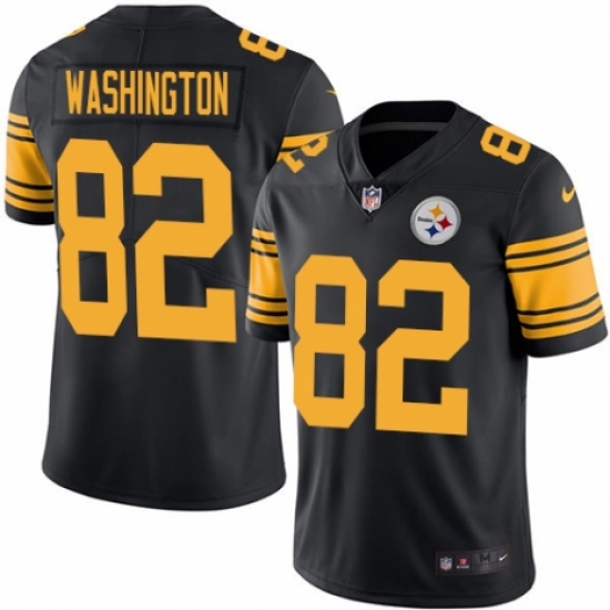 Youth Nike Pittsburgh Steelers #82 James Washington Limited Black Rush Vapor Untouchable NFL Jersey - Ujersey