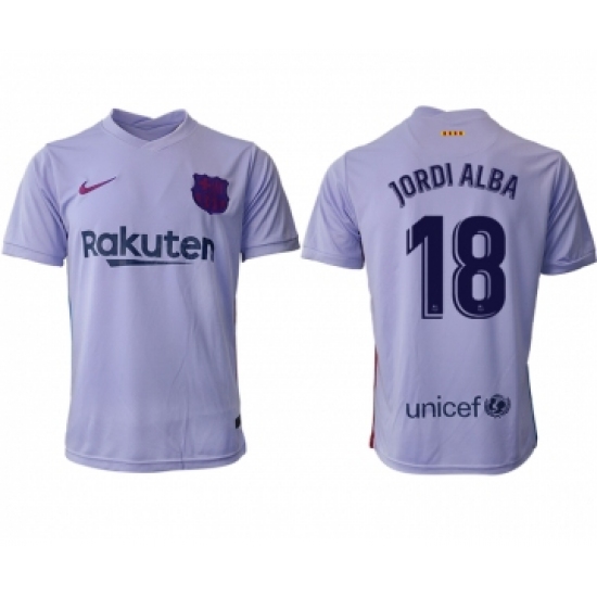 Men 2021-2022 Club Barcelona away aaa version purple 18 Soccer Jersey
