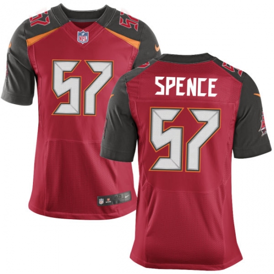 Men's Nike Tampa Bay Buccaneers #57 Noah Spence Elite Red Team Color NFL Jersey - Ujersey