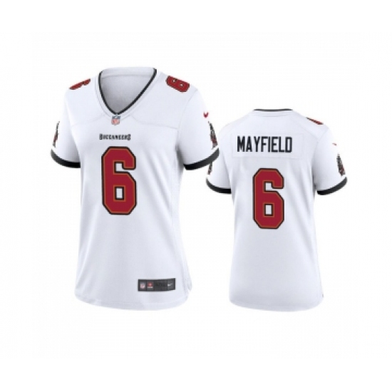 Women's Nike Tampa Bay Buccanee #6 Baker Mayfield White Stitched Limited Jersey
