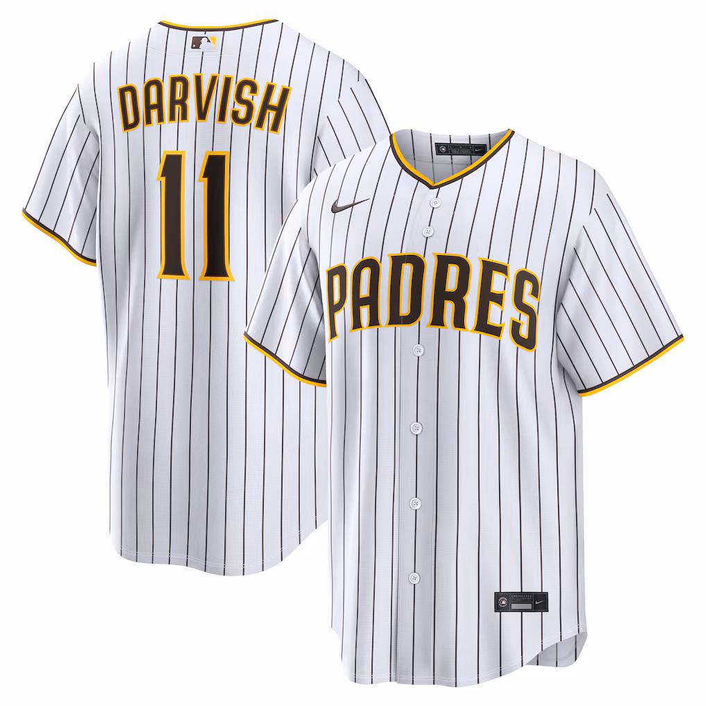 Men's San Diego Padres Yu Darvish Nike White Home Replica Jersey - U-jersey