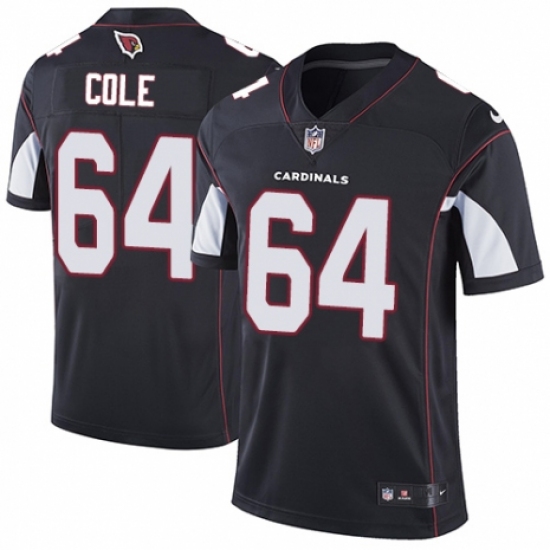 Youth Nike Arizona Cardinals #64 Mason Cole Black Alternate Vapor Untouchable Limited Player NFL Jersey - Ujersey