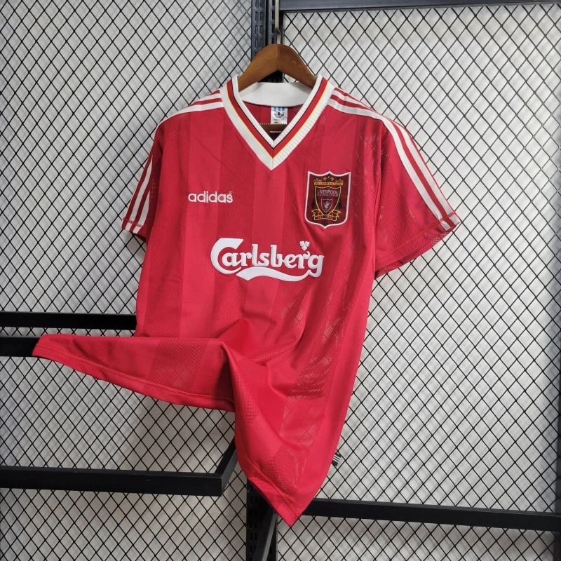 Liverpool Retro Football Jersey Home Custom Shirt 1995/96 - ujerseystore