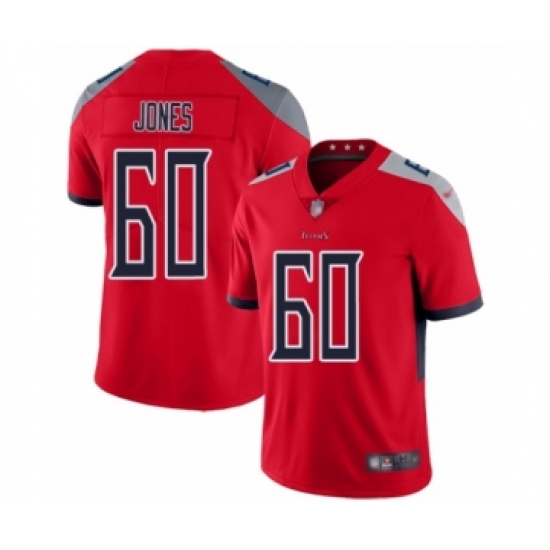 Youth Tennessee Titans #60 Ben Jones Limited Red Inverted Legend Football Jersey - Ujersey