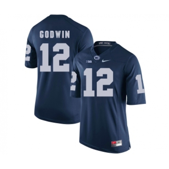 Penn State Nittany Lions 12 Chris Godwin Navy College Football Jersey