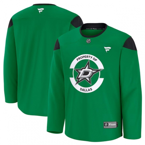 Men's Dallas Stars Green 2024-25 Team Practice Stitched Hockey Jersey - Ujersey