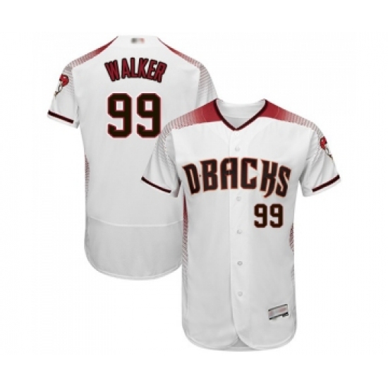 Men's Arizona Diamondbacks #99 Taijuan Walker White Home Authentic Collection Flex Base Baseball Jersey - Ujersey