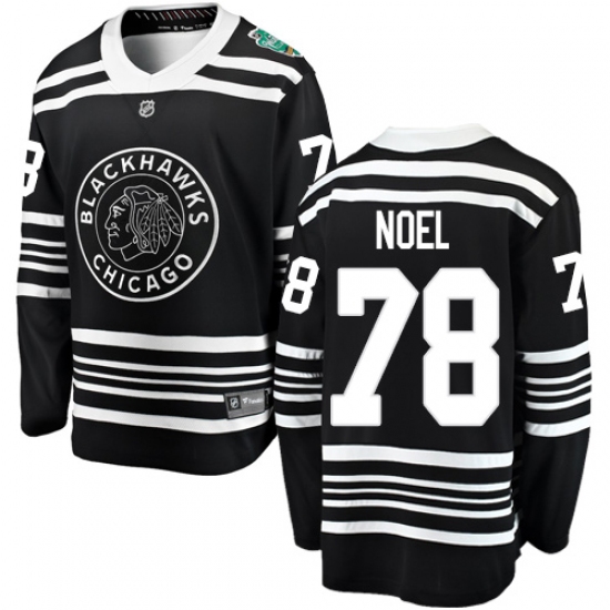 Men's Chicago Blackhawks #78 Nathan Noel Black 2019 Winter Classic Fanatics Branded Breakaway NHL Jersey - Ujersey
