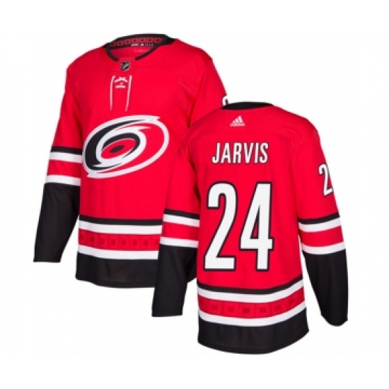 Men's Carolina Hurricanes #24 Seth Jarvis Red Stitched Jersey - Ujersey