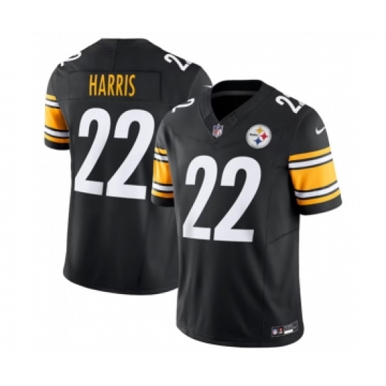 Men's Nike Pittsburgh Steelers #22 Najee Harris Black 2023 F.U.S.E. Vapor Untouchable Limited Stitched Jersey - Ujersey