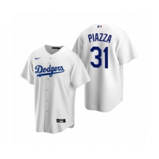 Men's Los Angeles Dodgers #31 Mike Piazza Nike White Replica Home Jersey - Ujersey