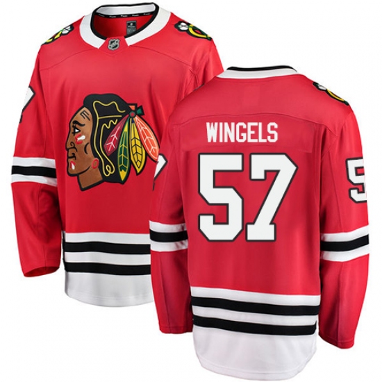 Youth Chicago Blackhawks #57 Tommy Wingels Fanatics Branded Red Home Breakaway NHL Jersey - Ujersey