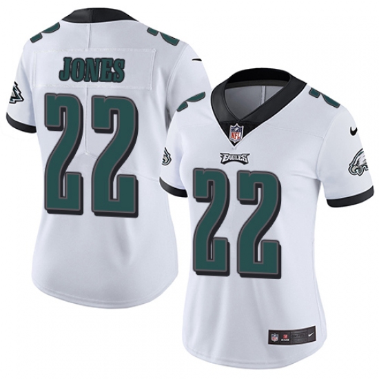 Women's Nike Philadelphia Eagles #22 Sidney Jones White Vapor Untouchable Limited Player NFL Jersey - Ujersey