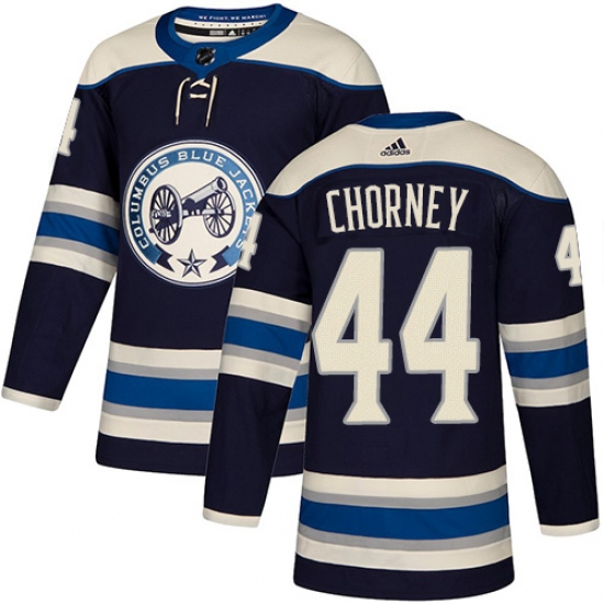 Men's Adidas Columbus Blue Jackets #44 Taylor Chorney Authentic Navy Blue Alternate NHL Jersey - Ujersey