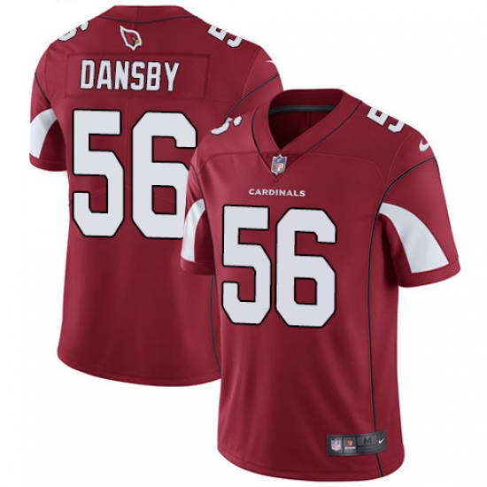 Youth Nike Arizona Cardinals #56 Karlos Dansby Red Team Color Vapor Untouchable Limited Player NFL Jersey - Ujersey