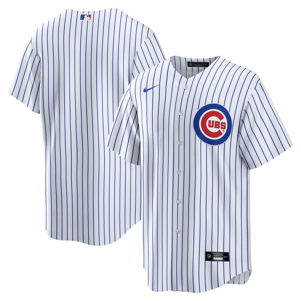 Men's Chicago Cubs Nike White Home Big & Tall Replica Jersey - Ujersey