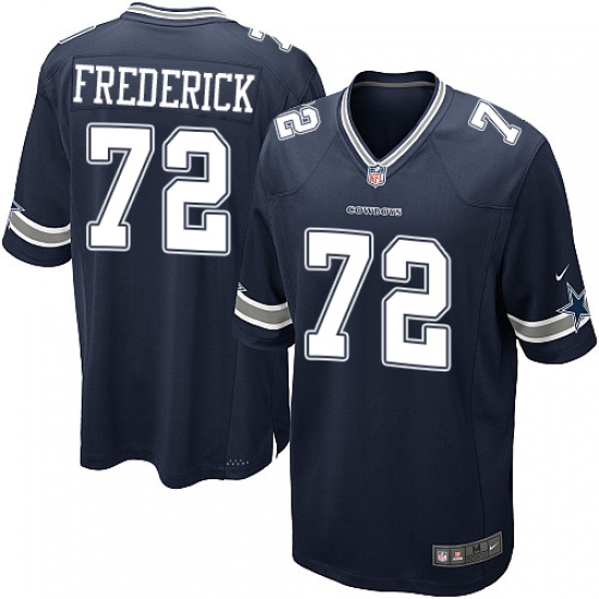 Men's Nike Dallas Cowboys #72 Travis Frederick Game Navy Blue Team Color NFL Jersey - Ujersey