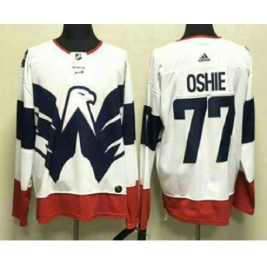 Men's Washington Capitals #77 TJ Oshie White 2023 Stadium Series Authentic Jersey - Ujersey