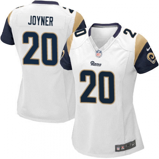 Women's Nike Los Angeles Rams #20 Lamarcus Joyner Game White NFL Jersey - Ujersey