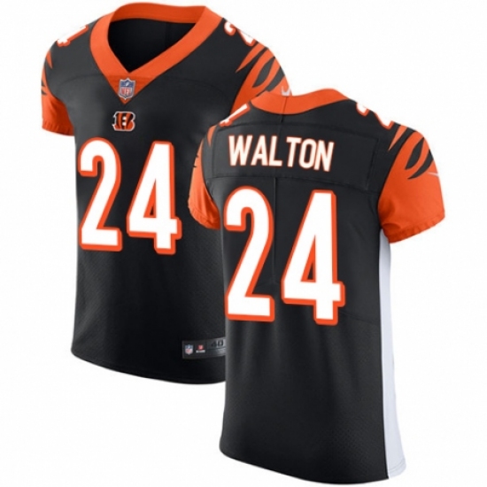 Men's Nike Cincinnati Bengals #24 Mark Walton Black Team Color Vapor Untouchable Elite Player NFL Jersey - Ujersey