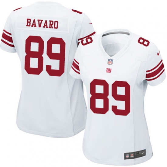 Women's Nike New York Giants #89 Mark Bavaro Game White NFL Jersey - Ujersey