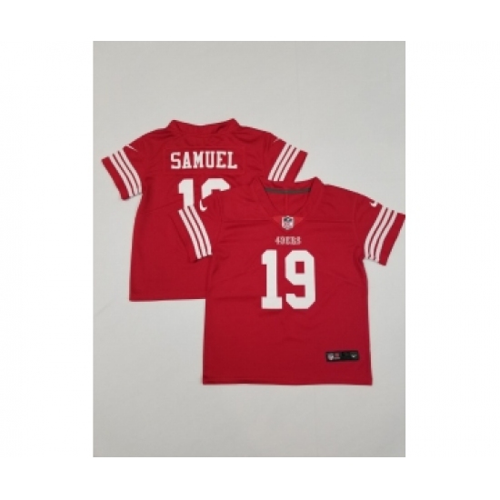 Toddler San Francisco 49ers #19 Deebo Samuel Limited Red Vapor Stitched Jersey - Ujersey