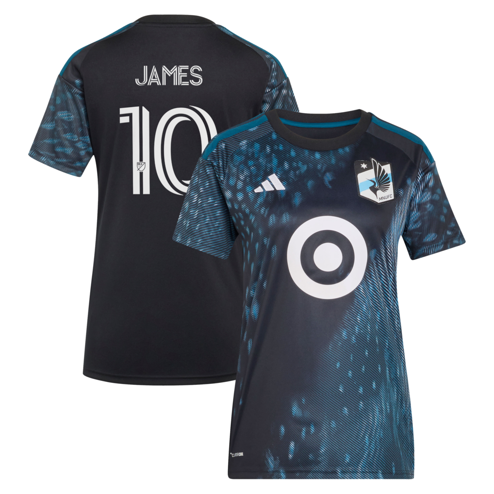 Women's Minnesota United FC James Rodriguez adidas Black 2026 The Decade Kit Replica Jersey - Ujersey