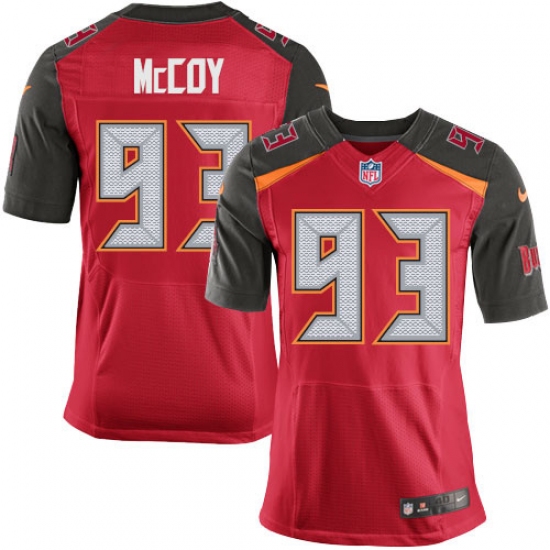 Men's Nike Tampa Bay Buccaneers #93 Gerald McCoy Elite Red Team Color NFL Jersey - Ujersey