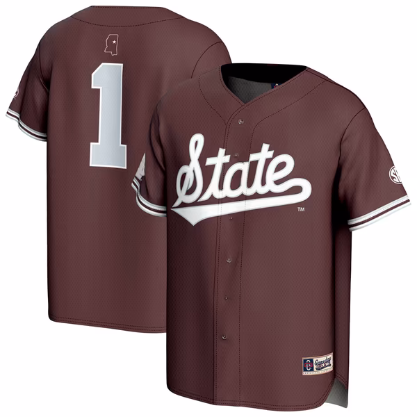 Youth GameDay Greats Maroon Mississippi State Bulldogs Lightweight Collegiate Baseball Fashion Jersey