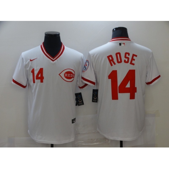 Men's Nike Cincinnati Reds #14 Pete Rose White Jersey - Ujersey