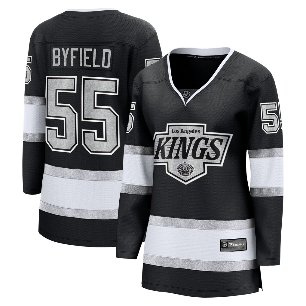 Women's Los Angeles Kings Quinton Byfield Fanatics Black Home Breakaway Jersey - Ujersey