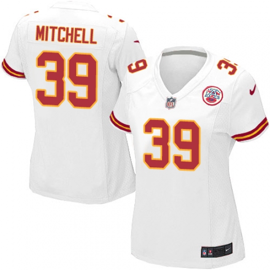 Women's Nike Kansas City Chiefs #39 Terrance Mitchell Game White NFL Jersey - Ujersey