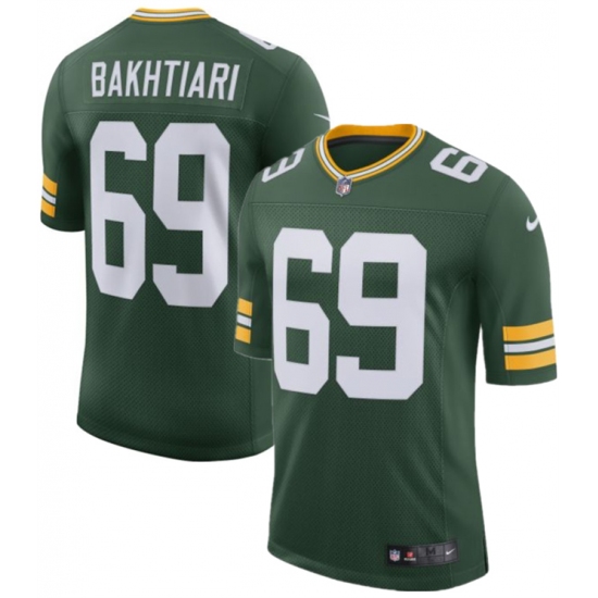 Men's Green Bay Packers #69 David Bakhtiari Green 2025 Vapor Untouchable Limited Football Stitched Jersey - Ujersey