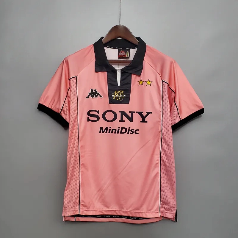 Juventus Retro Soccer Jersey Centenary Custom Shirt 1997-98 - ujerseystore