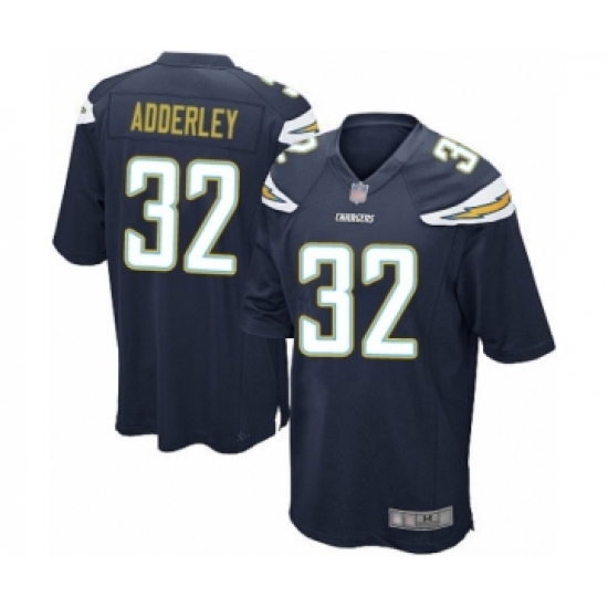 Men's Los Angeles Chargers #32 Nasir Adderley Game Navy Blue Team Color Football Jersey - Ujersey