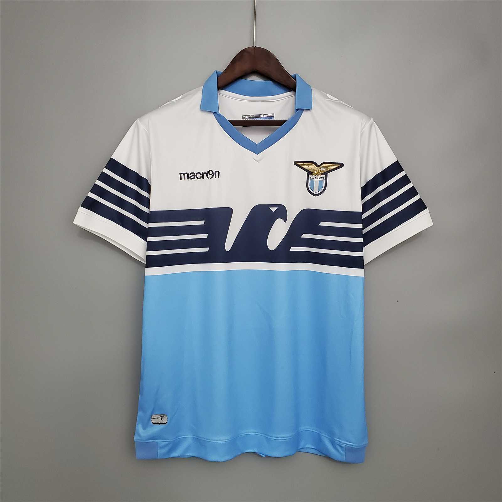 Lazio Retro Soccer Jersey Home Eagle Shirts Macron 115th Anniversary 2015/16 - Ujersey NHL