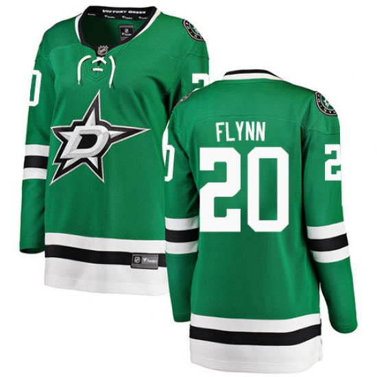 Women's Dallas Stars #20 Brian Flynn Authentic Green Home Fanatics Branded Breakaway NHL Jersey - Ujersey