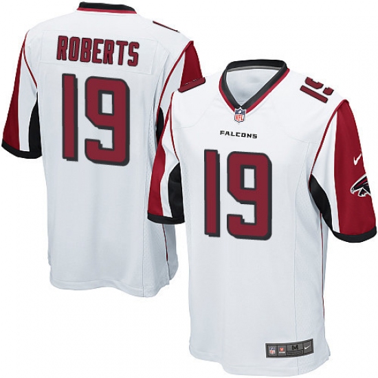 Men's Nike Atlanta Falcons #19 Andre Roberts Game White NFL Jersey - Ujersey