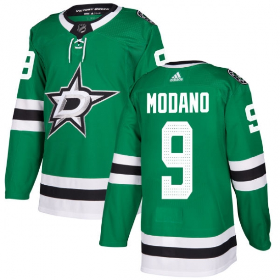 Men's Adidas Dallas Stars #9 Mike Modano Premier Green Home NHL Jersey - Ujersey