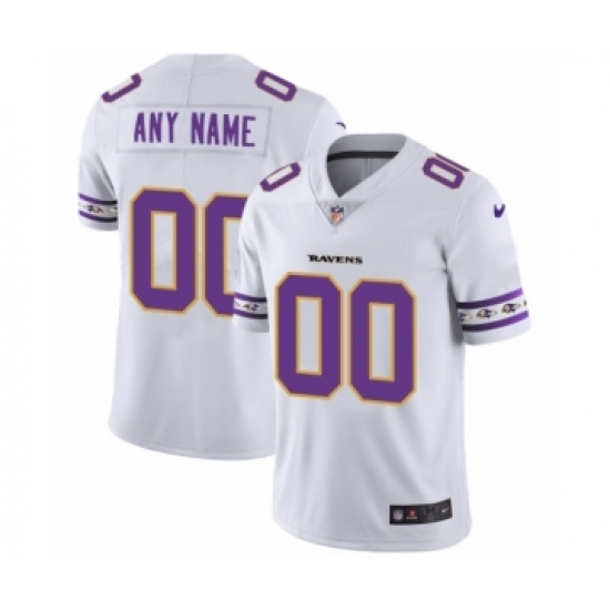 Men's Baltimore Ravens Customized White Team Logo Cool Edition Jersey - Ujersey