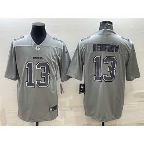 Men's Las Vegas Raiders #13 Hunter Renfrow Grey Atmosphere Fashion Stitched Jersey - Ujersey
