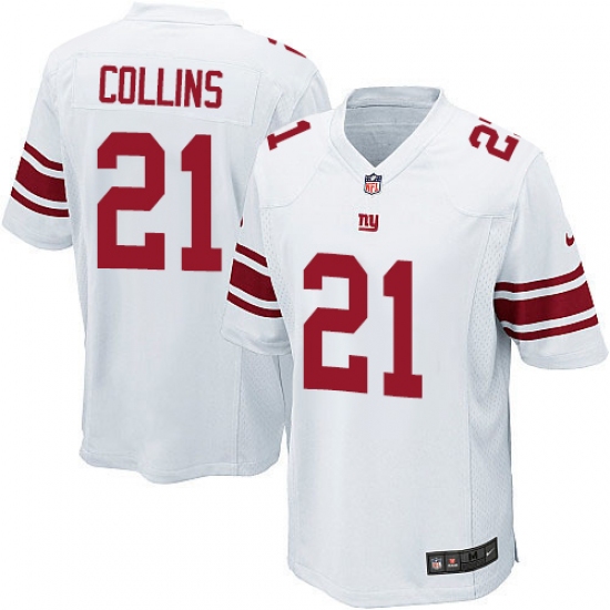 Men's Nike New York Giants #21 Landon Collins Game White NFL Jersey - Ujersey