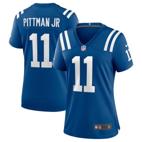 Women's Indianapolis Colts #11 Michael Pittman Jr. Nike Royal Game Player Jersey - Ujersey