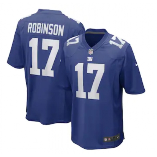 Men's New York Giants #17 Wan'Dale Robinson Nike Royal Game Player Jersey - Ujersey