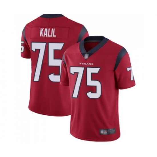 Youth Houston Texans #75 Matt Kalil Red Alternate Vapor Untouchable Limited Player Football Jersey - Ujersey