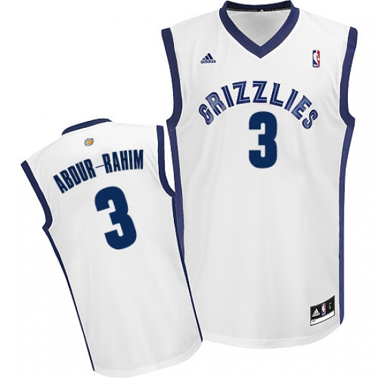 Men's Adidas Memphis Grizzlies #3 Shareef Abdur-Rahim Swingman White Home NBA Jersey - Ujersey