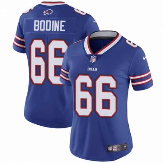 Women's Nike Buffalo Bills #66 Russell Bodine Royal Blue Team Color Vapor Untouchable Elite Player NFL Jersey