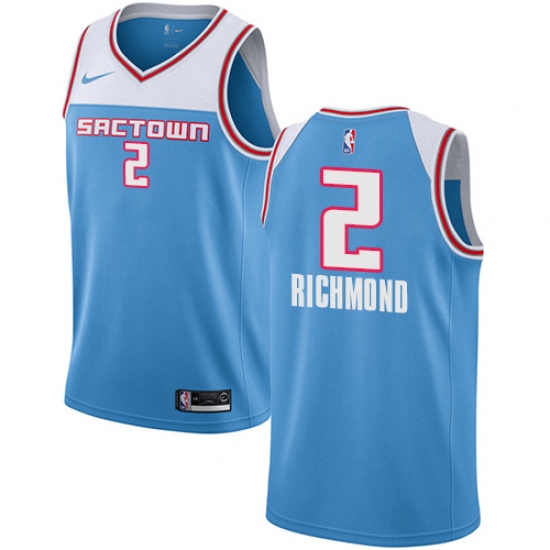 Youth Nike Sacramento Kings #2 Mitch Richmond Swingman Blue NBA Jersey - 2018 19 City Edition - Ujersey