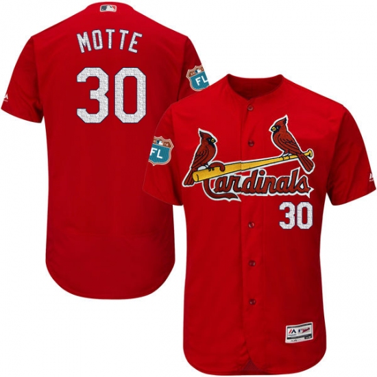 Men's Majestic St. Louis Cardinals #30 Jason Motte Red Alternate Flex Base Authentic Collection MLB Jersey - Ujersey